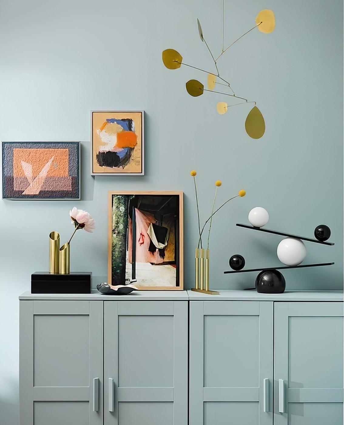 Lampe à poser moderne Voima en Marbre, Verre Doré