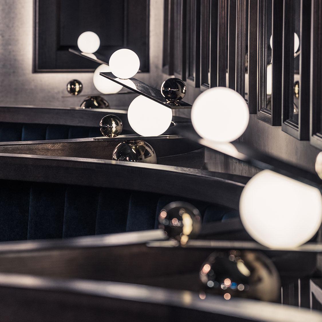 Lampe à poser moderne Voima en Marbre, Verre Noir