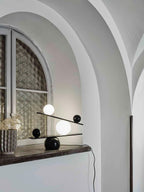 Lampe à poser moderne Voima en Marbre, Verre Noir