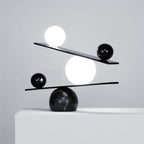 Lampe à poser moderne Voima en Marbre, Verre Noir