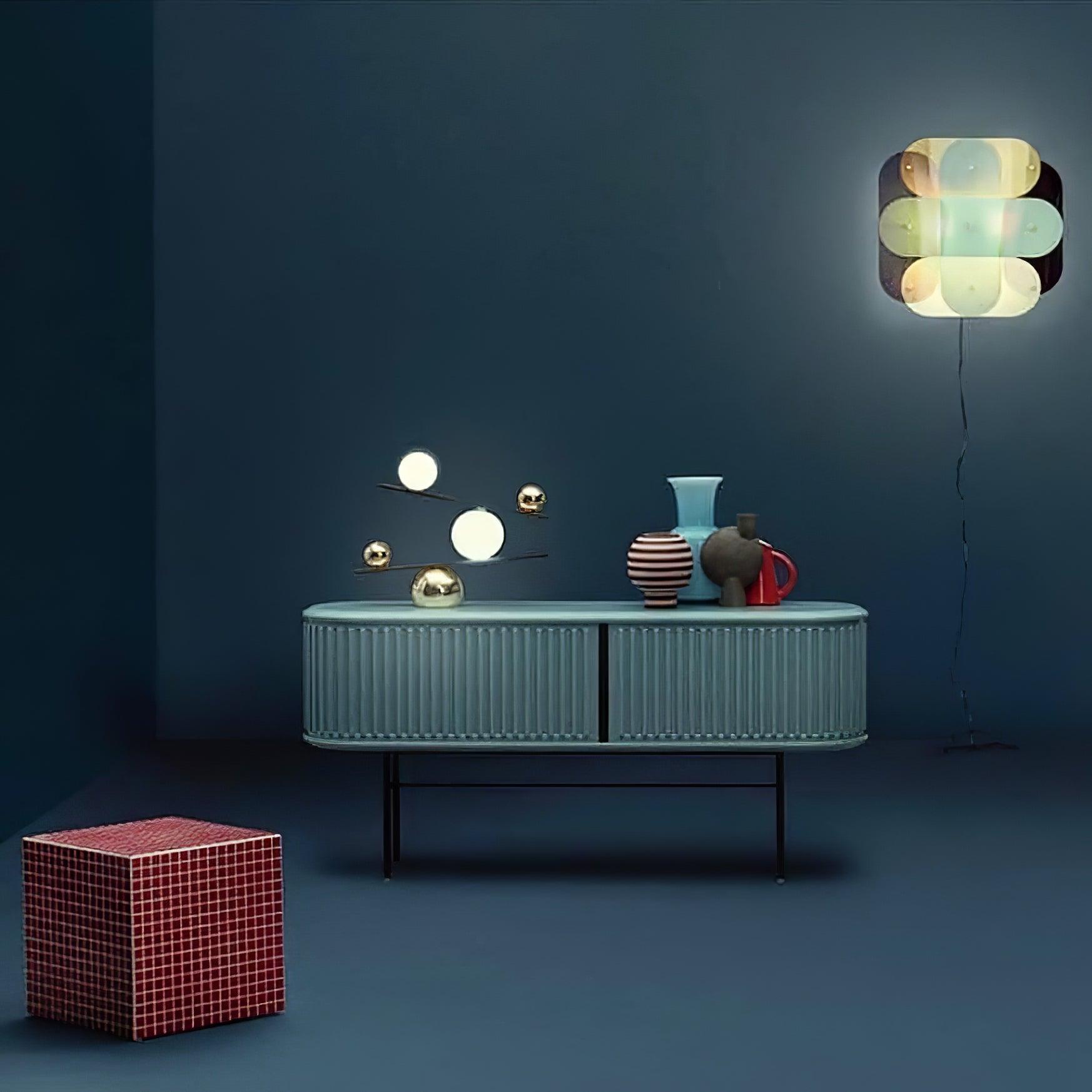Lampe à poser moderne Voima en Marbre, Verre Noir