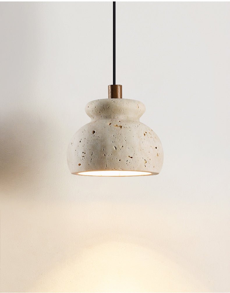 Suspension moderne Moorland en Travertin jaune
