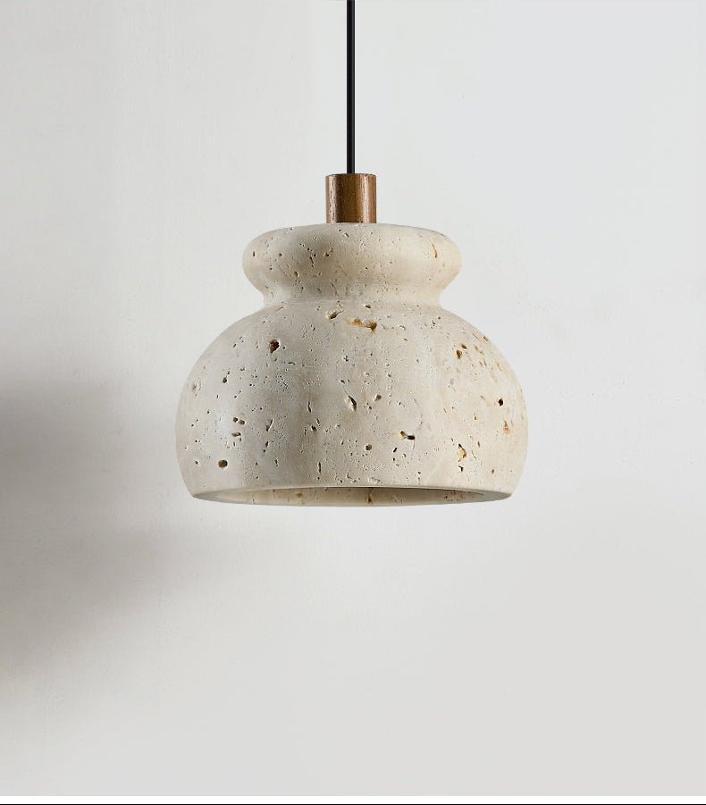 Suspension moderne Moorland en Travertin jaune