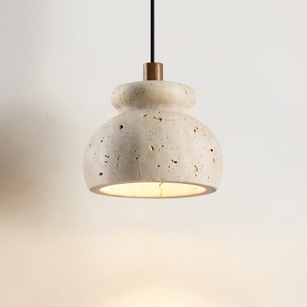 Suspension moderne Moorland en Travertin jaune