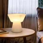 Lampe à poser moderne Tristan en Albâtre, Marbre Blanc