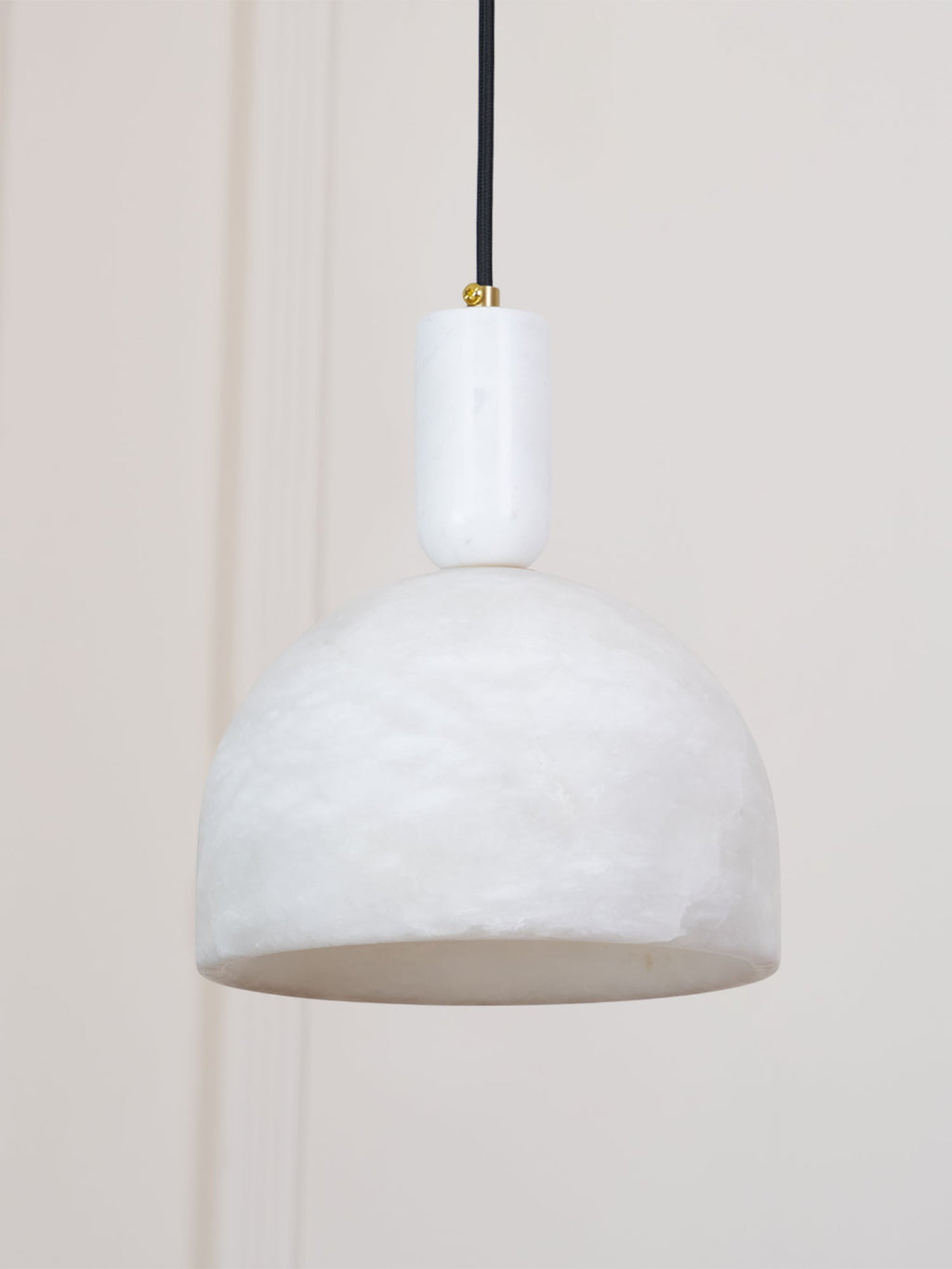 Suspension moderne Draco en Albâtre Blanc