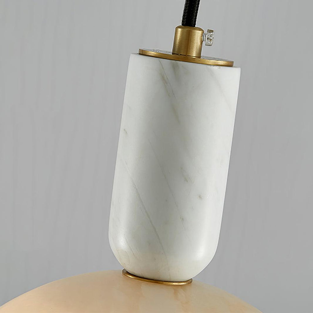 Suspension moderne Draco en Albâtre Blanc