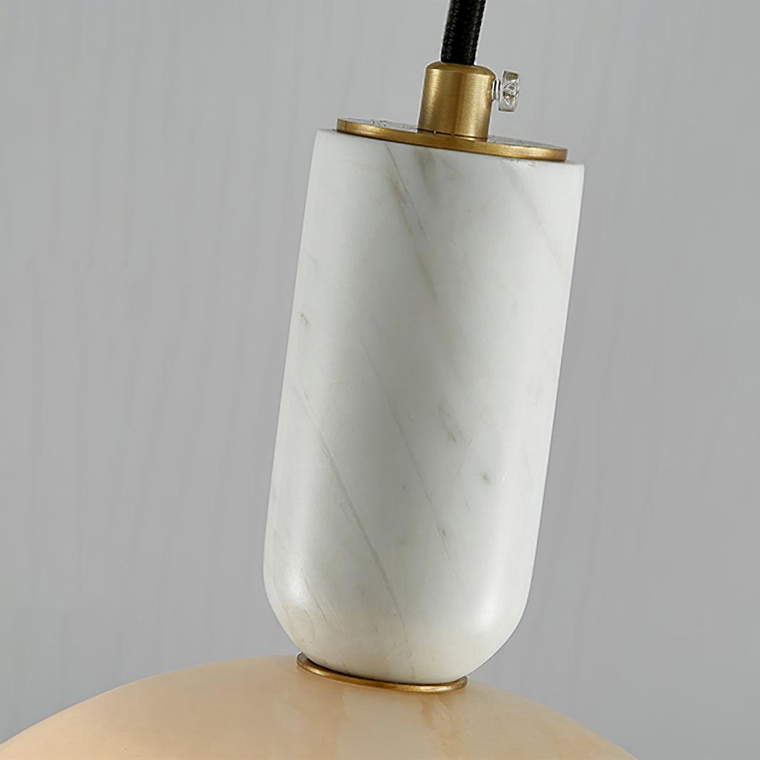 Suspension moderne Draco en Albâtre Blanc