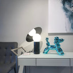 Lampe à poser moderne Demond en Or et blanc marbre