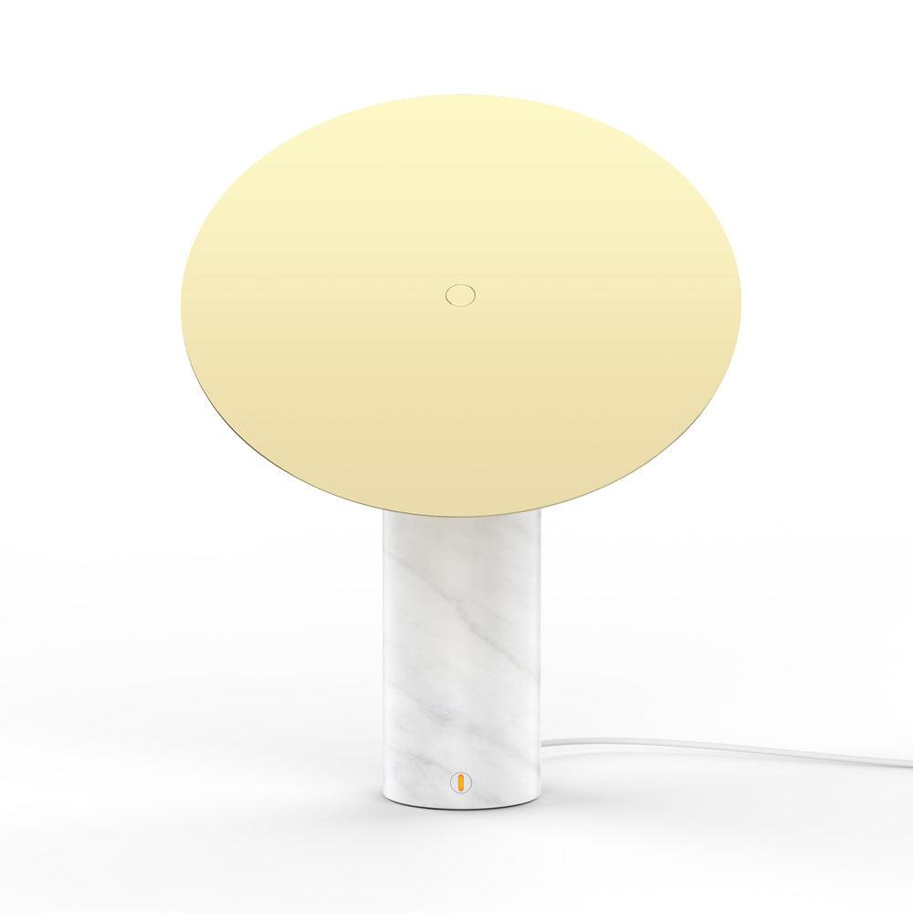 Lampe à poser moderne Demond en Doré et noir marbre