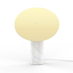 Lampe à poser moderne Demond en Or et blanc marbre
