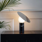 Lampe à poser moderne Demond en Or et blanc marbre