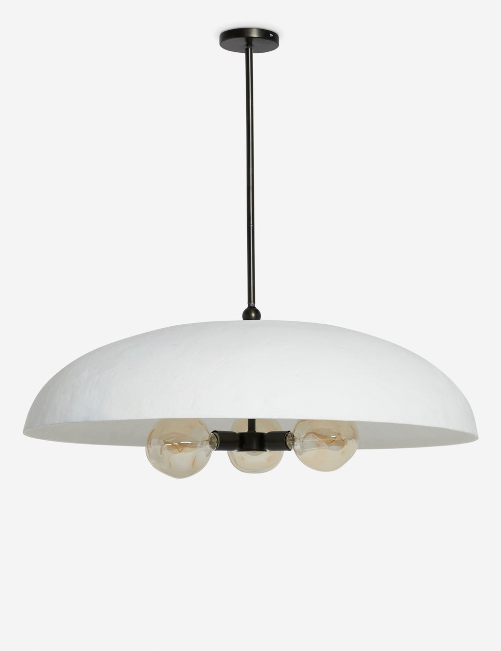 Suspension design Ludde en métal rosace avec plâtre abat-jour