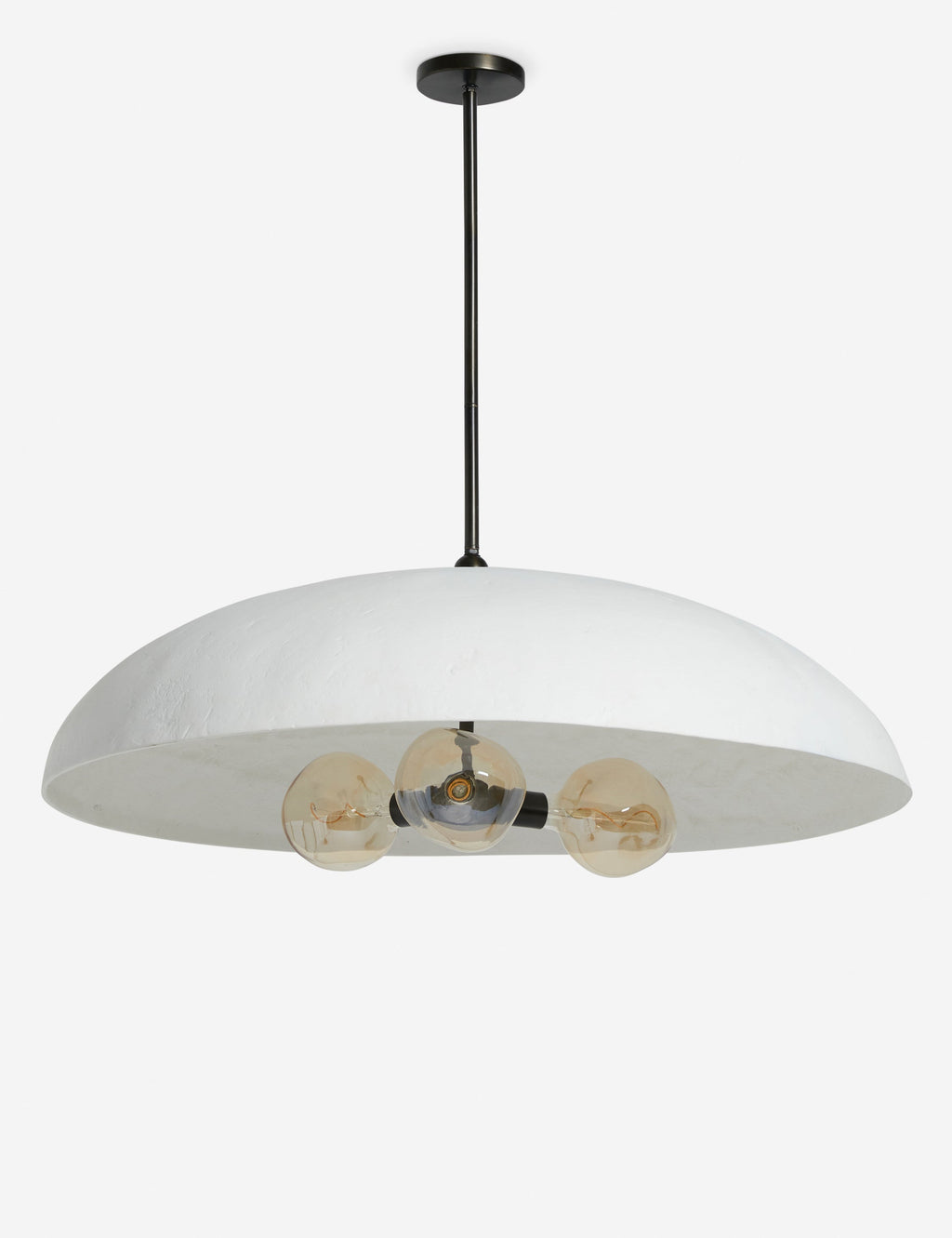 Suspension design Ludde en métal rosace avec plâtre abat-jour