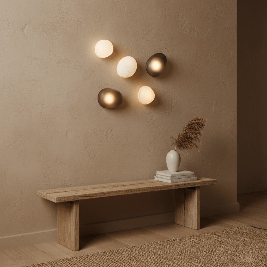 Applique murale moderne Heath en verre Smoky gris et doré