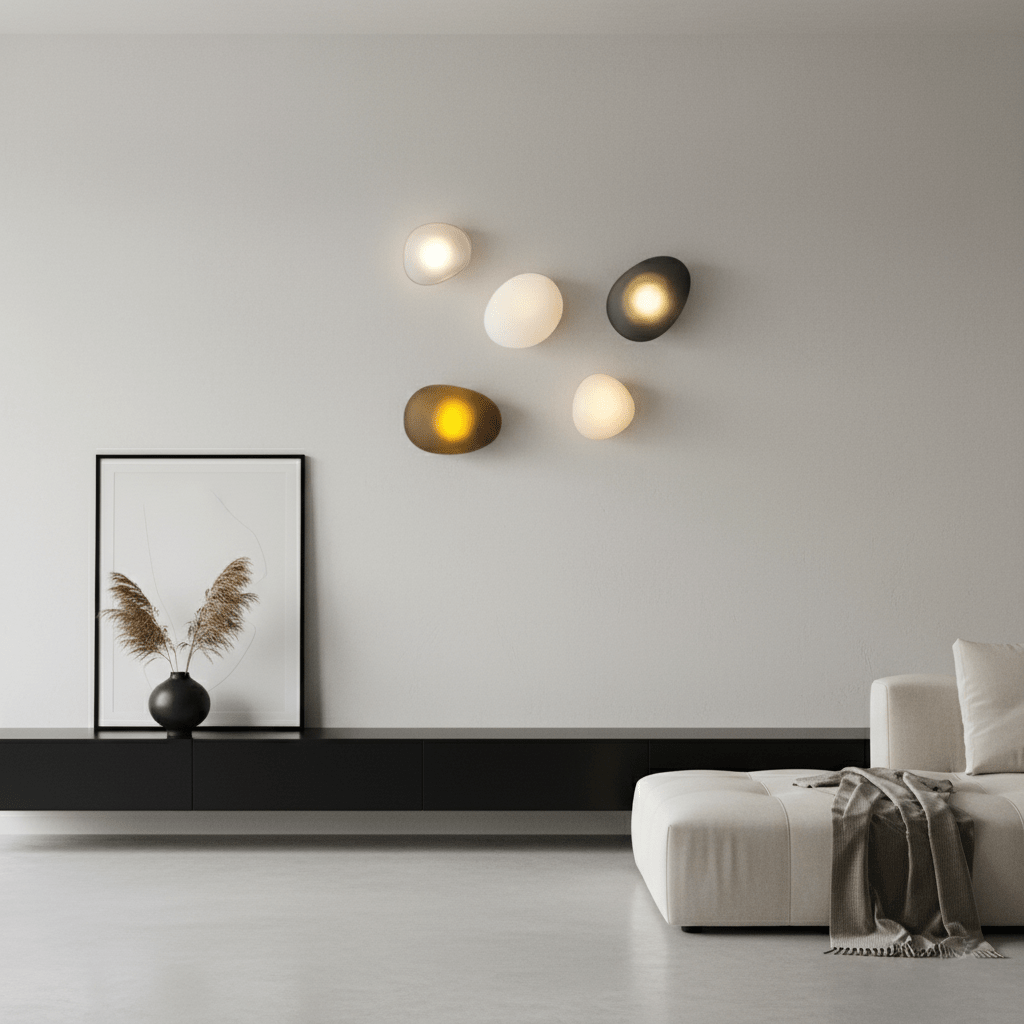 Applique murale moderne Heath en verre Blanc et doré
