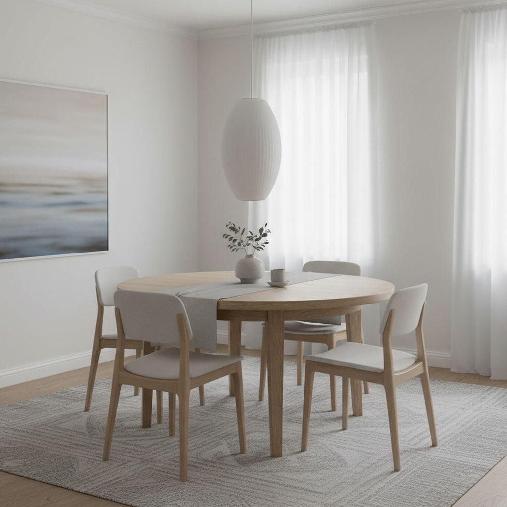 Suspension moderne Charlton en soie Blanc