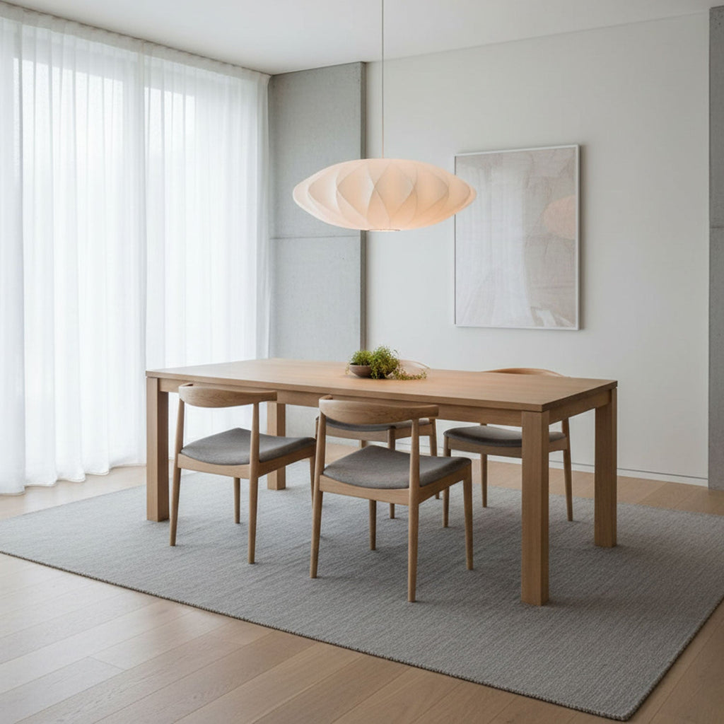 Suspension moderne Charlton en soie Blanc