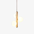 Suspension moderne Ravi en Travertin jaune