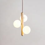 Suspension moderne Ravi en Travertin jaune