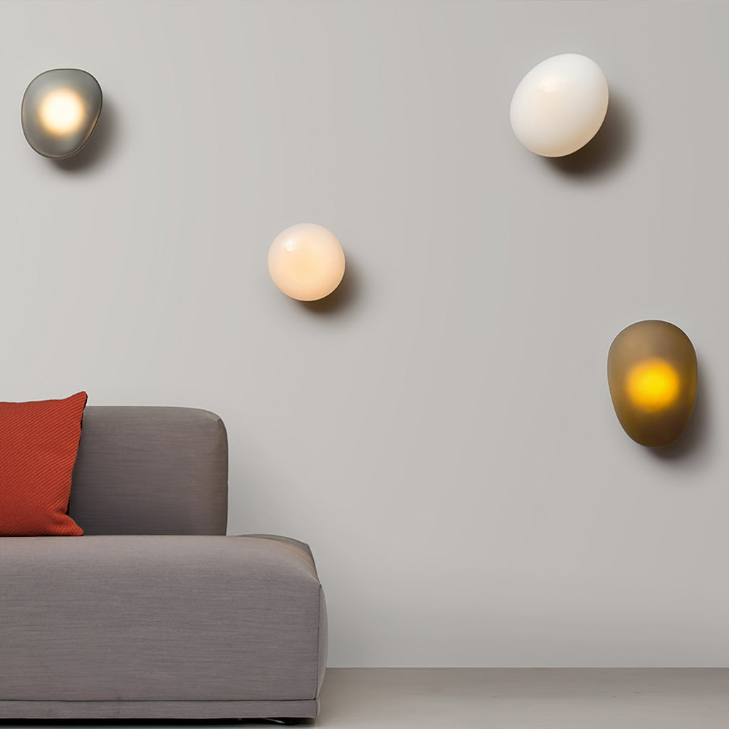 Applique murale moderne Heath en verre Smoky gris et doré