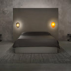 Applique murale moderne Heath en verre Smoky gris et doré