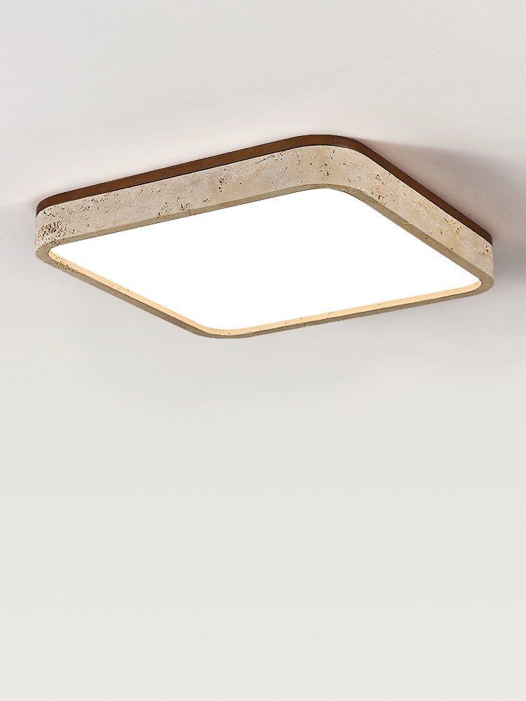 Plafonnier moderne Malthe en Travertin jaune