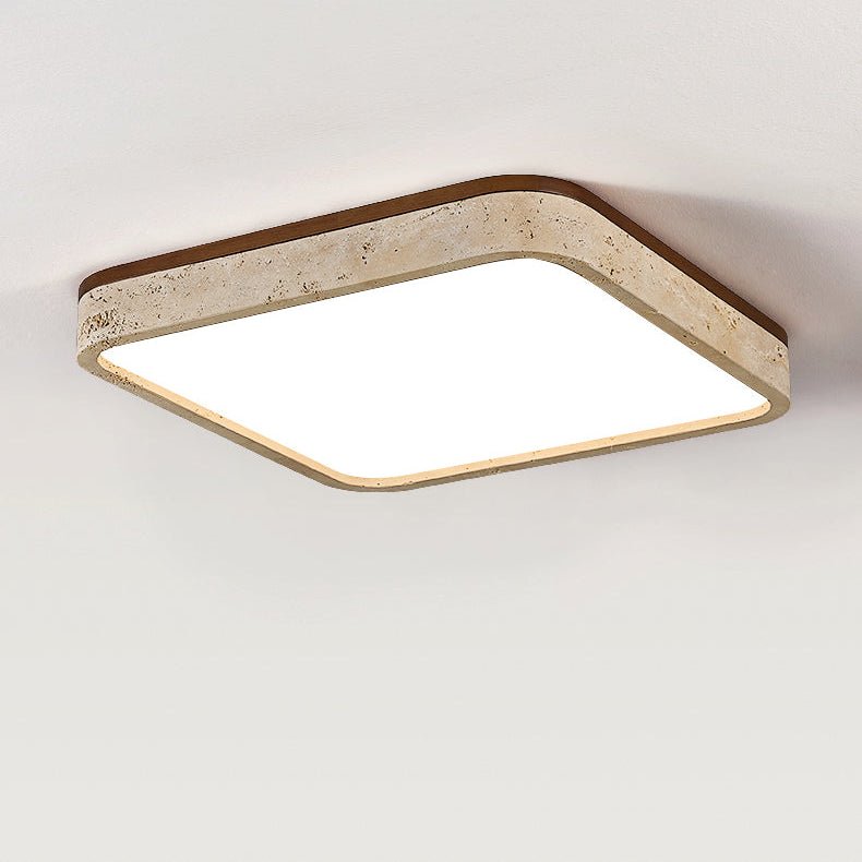 Plafonnier moderne Malthe en Travertin jaune