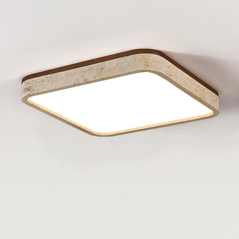 Plafonnier moderne Malthe en Travertin jaune
