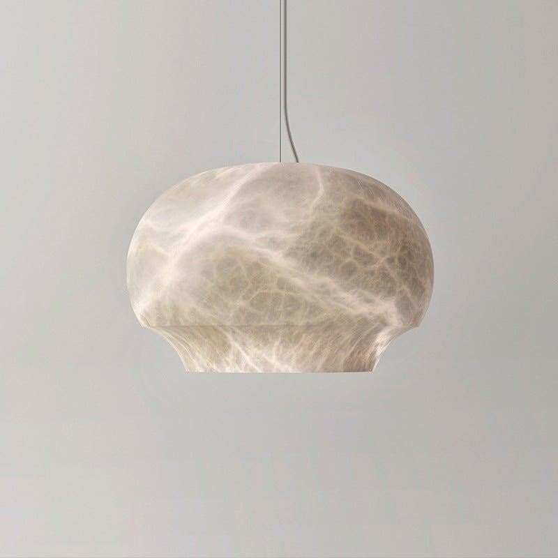 Suspension moderne Njal en Albâtre Blanc