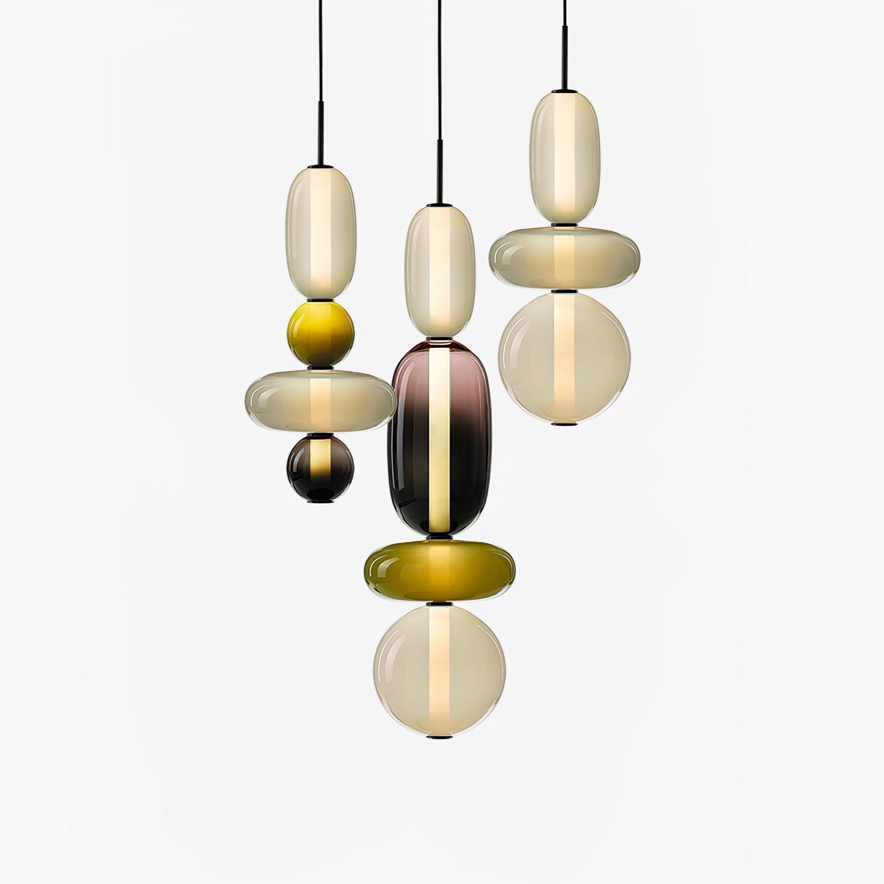 Suspension moderne Osvif en verre Multicolore