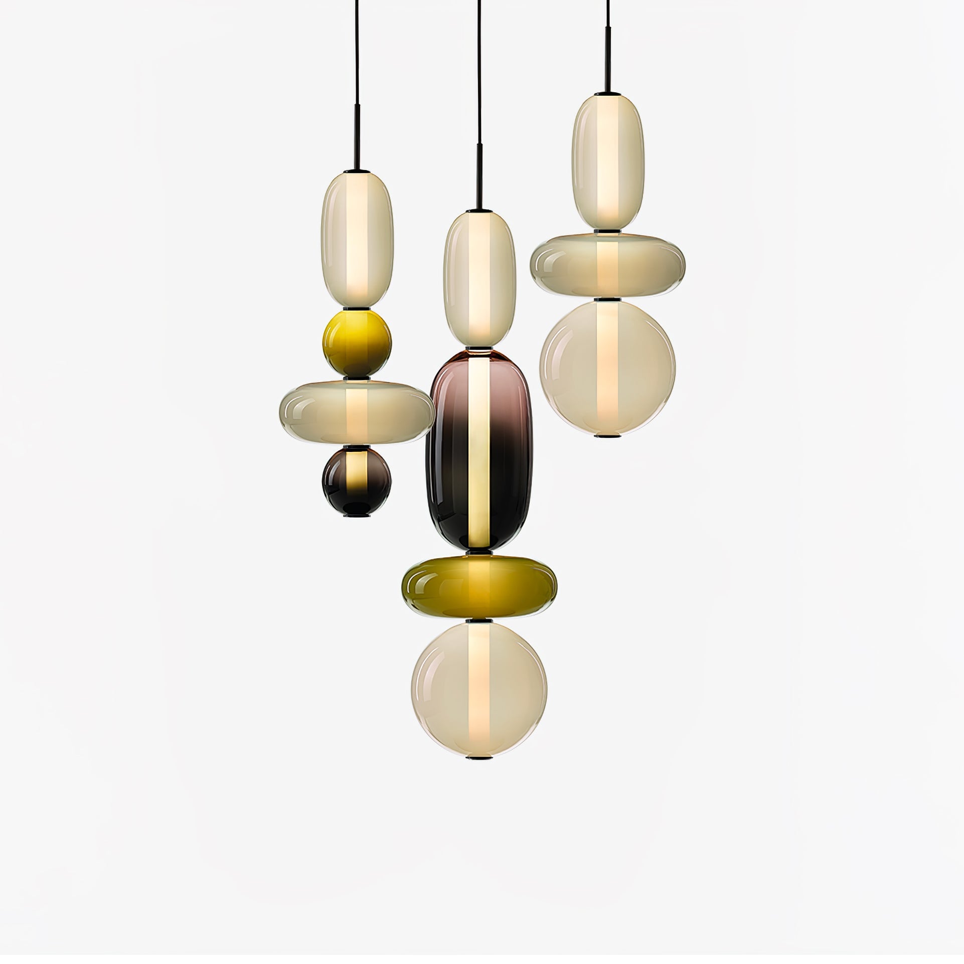 Suspension moderne Osvif en verre Multicolore