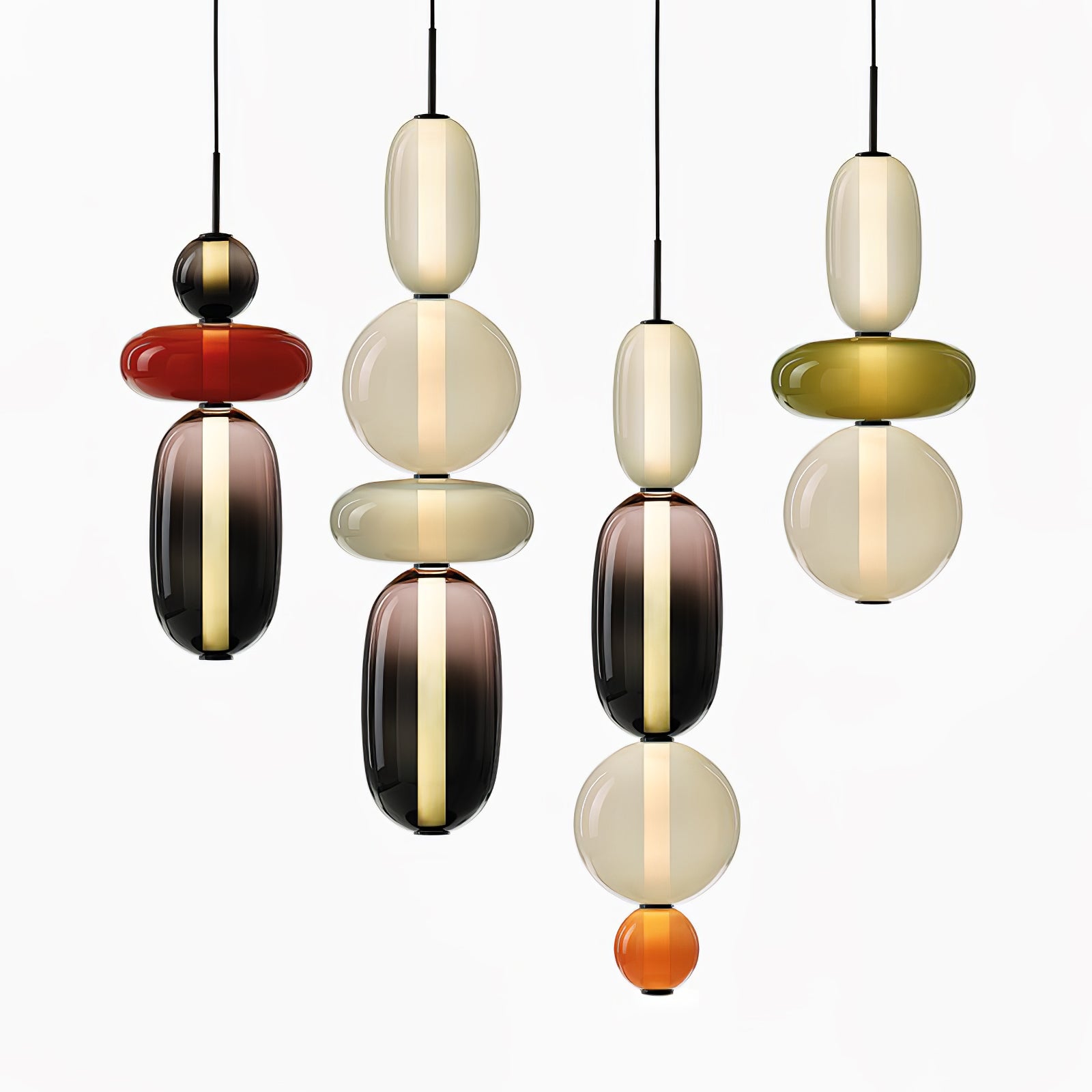Suspension moderne Osvif en verre Multicolore
