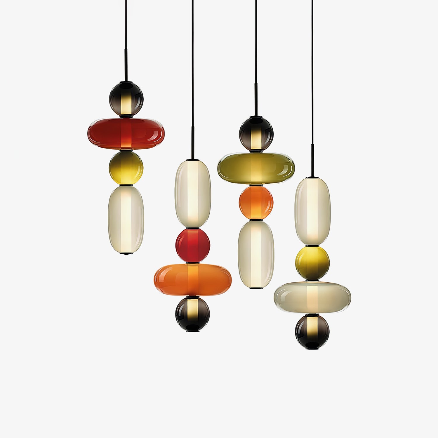 Suspension moderne Osvif en verre Multicolore