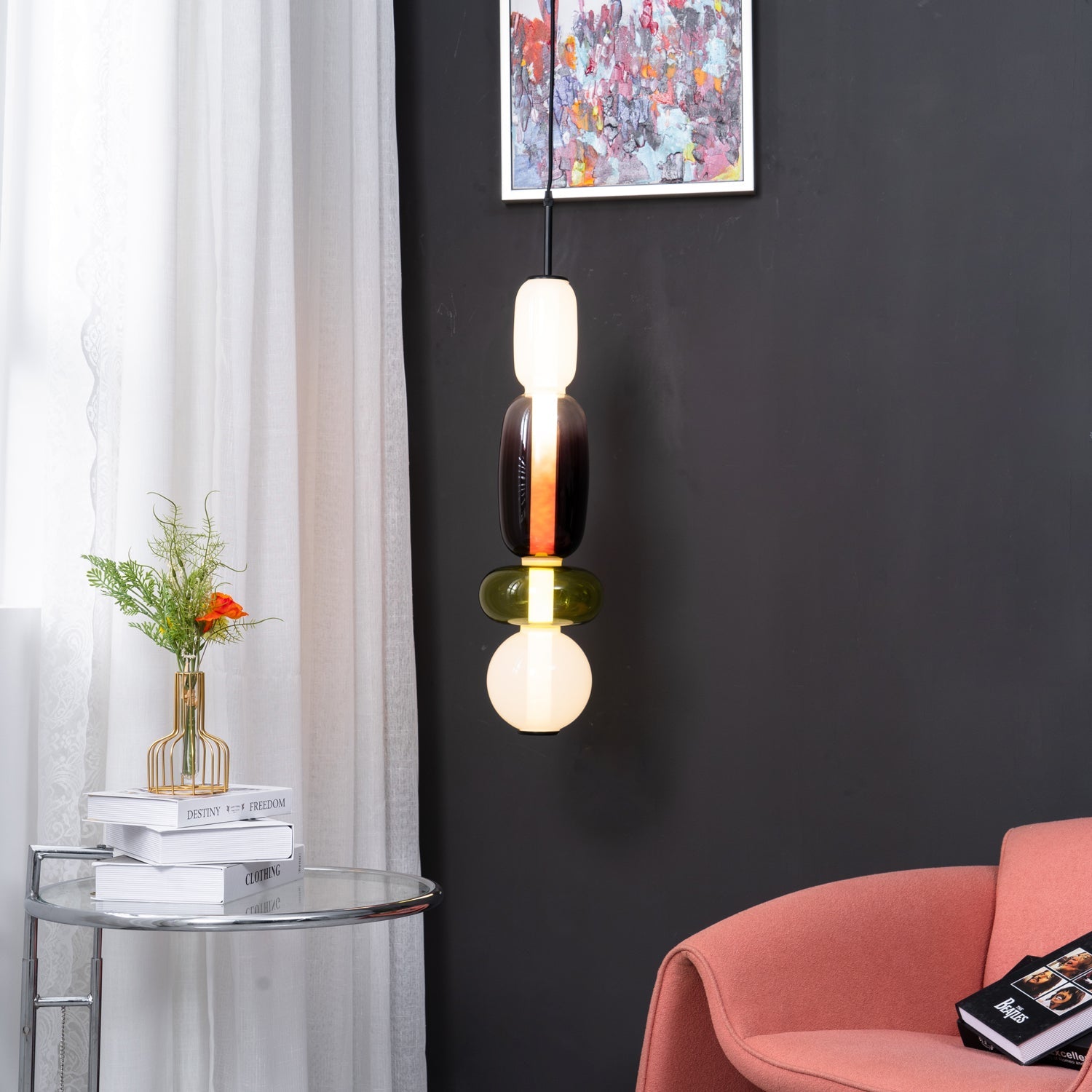 Suspension moderne Osvif en verre Multicolore