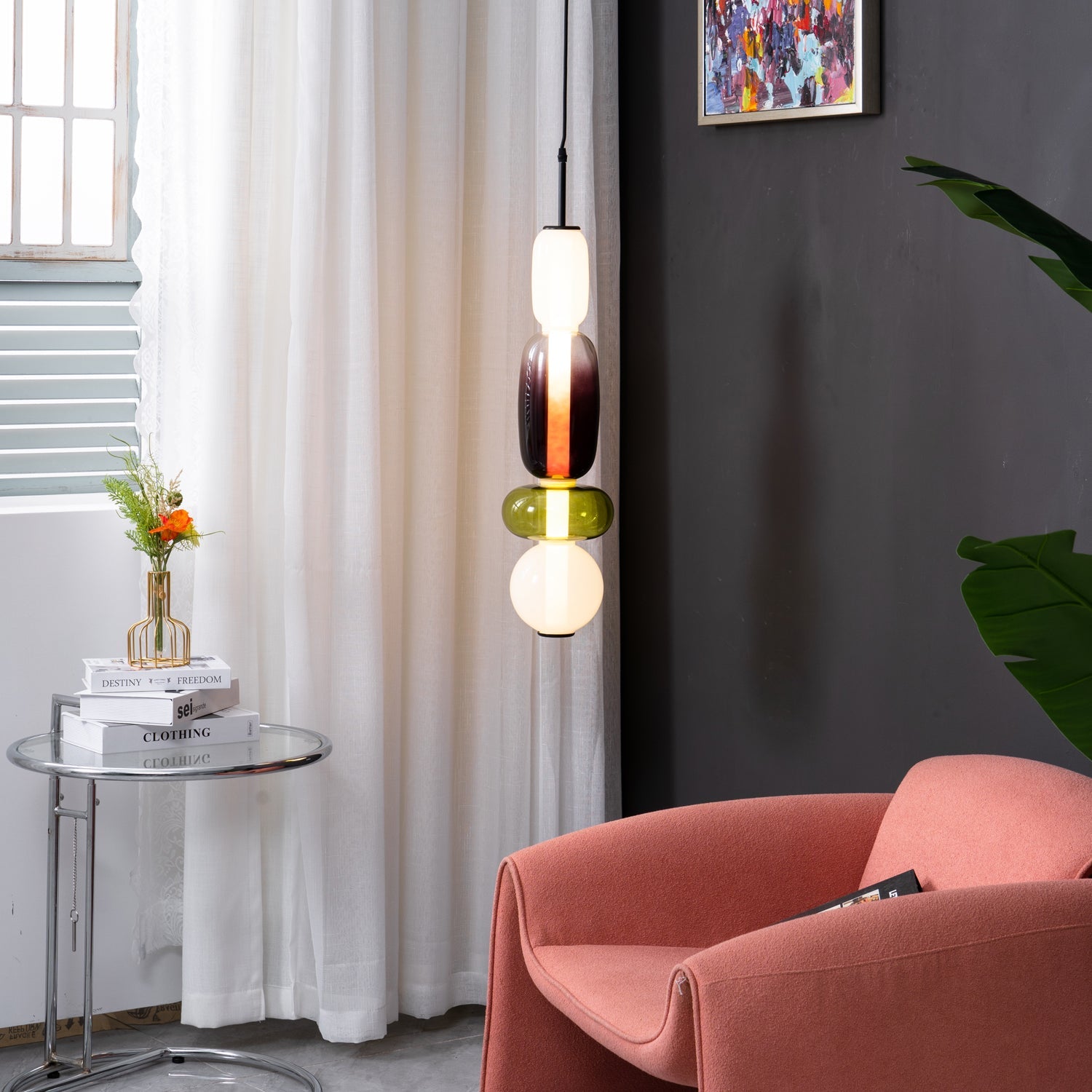 Suspension moderne Osvif en verre Multicolore