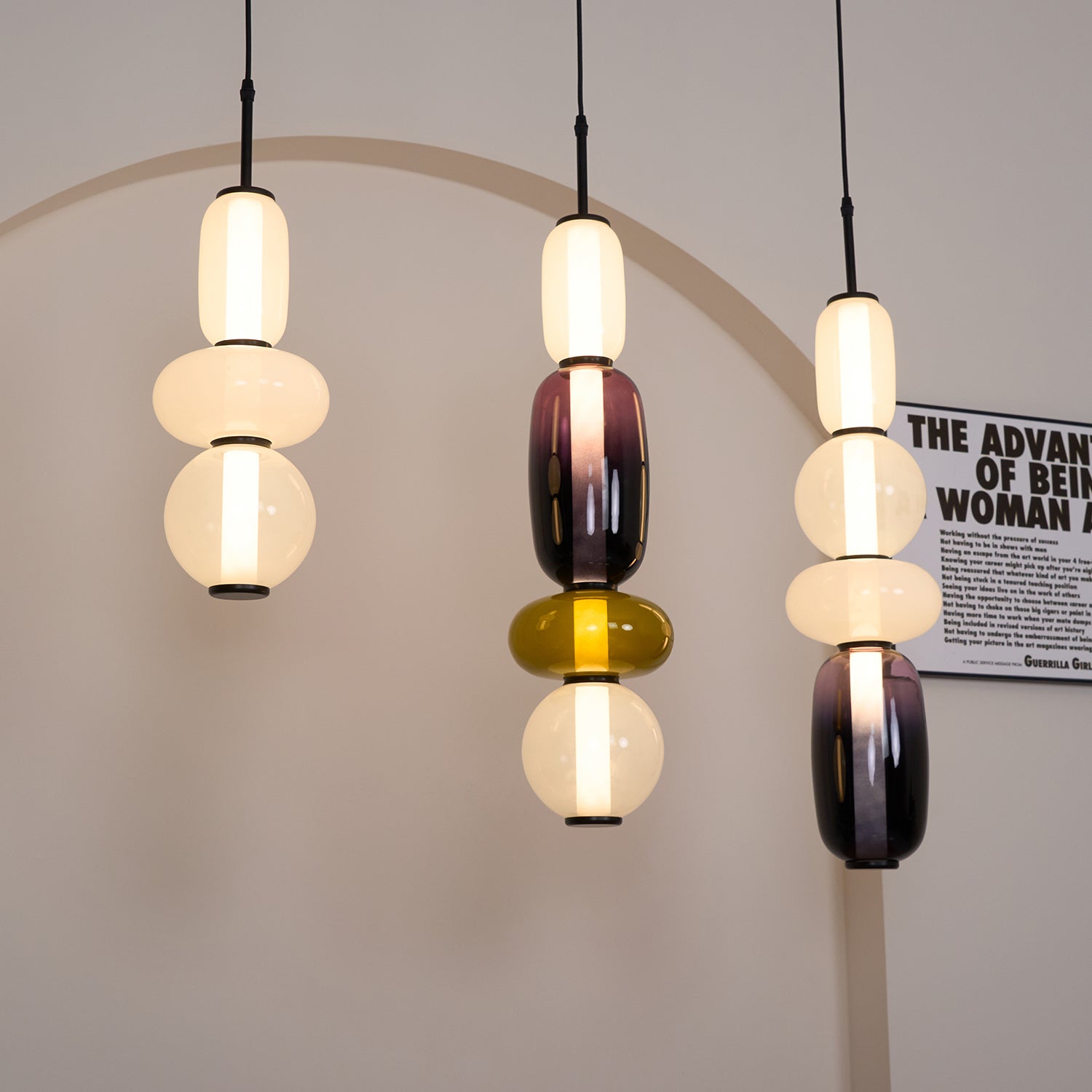 Suspension moderne Osvif en verre Multicolore