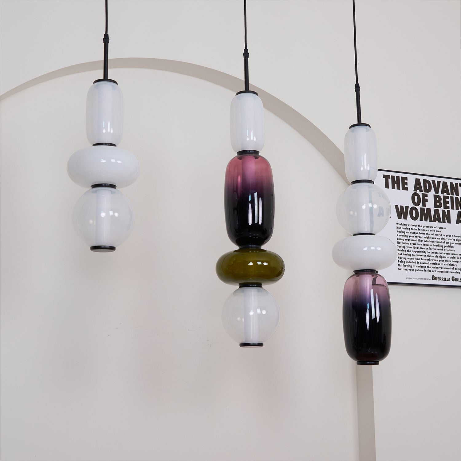 Suspension moderne Osvif en verre Multicolore
