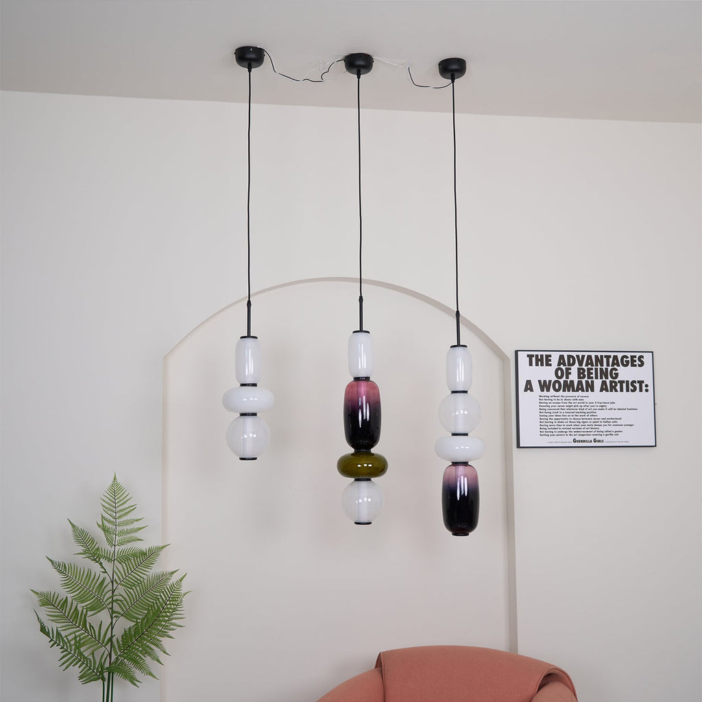Suspension moderne Osvif en verre Multicolore