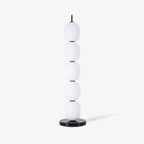 Lampadaire moderne Rodmar en Noir marbre Blanc