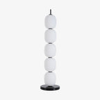 Lampadaire moderne Rodmar en Noir marbre Blanc