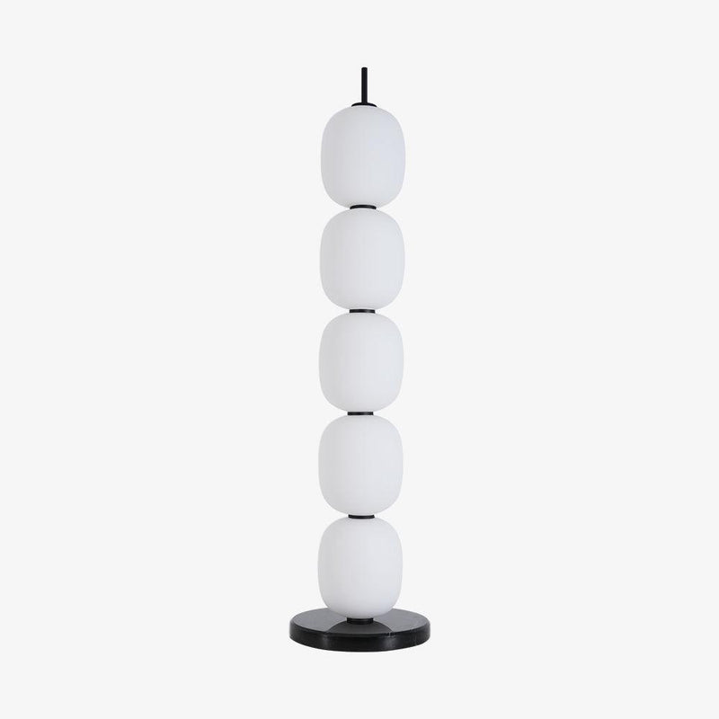 Lampadaire moderne Rodmar en Noir marbre Blanc