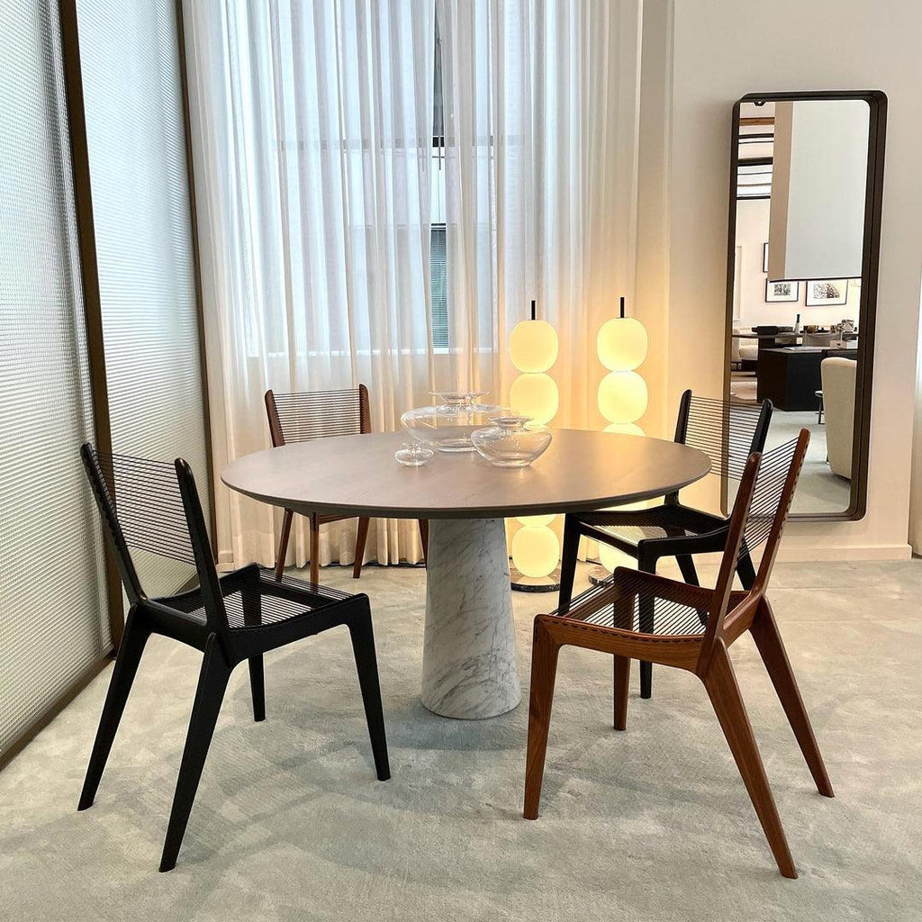 Lampadaire moderne Rodmar en Noir marbre Blanc