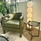 Lampadaire moderne Rodmar en Noir marbre Blanc