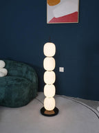Lampadaire moderne Rodmar en Noir marbre Blanc