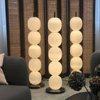 Lampadaire moderne Rodmar en Noir marbre Blanc