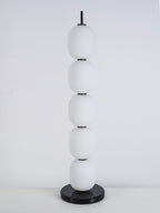 Lampadaire moderne Rodmar en Noir marbre Blanc