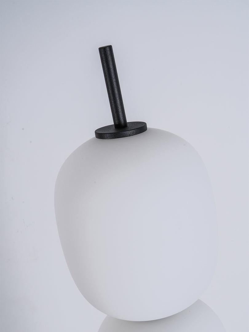 Lampadaire moderne Rodmar en Noir marbre Blanc