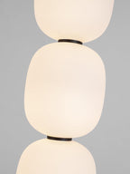 Lampadaire moderne Rodmar en Noir marbre Blanc