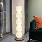 Lampadaire moderne Rodmar en Noir marbre Blanc